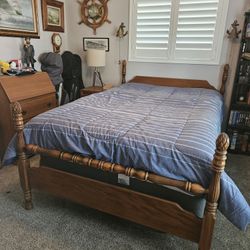 Full Bed Frame, Dresser, Night Stand