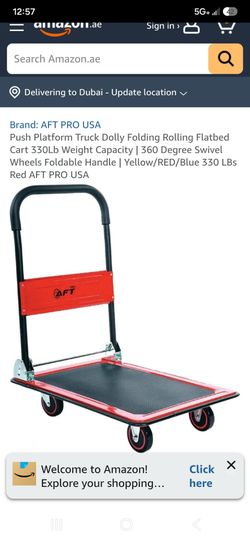 AFT Pro USA Folding Platform Truck Dolly Cart