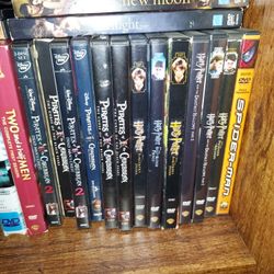 Assorted DVDs Harry Potter Pirate Of Caribbean Spider-Man