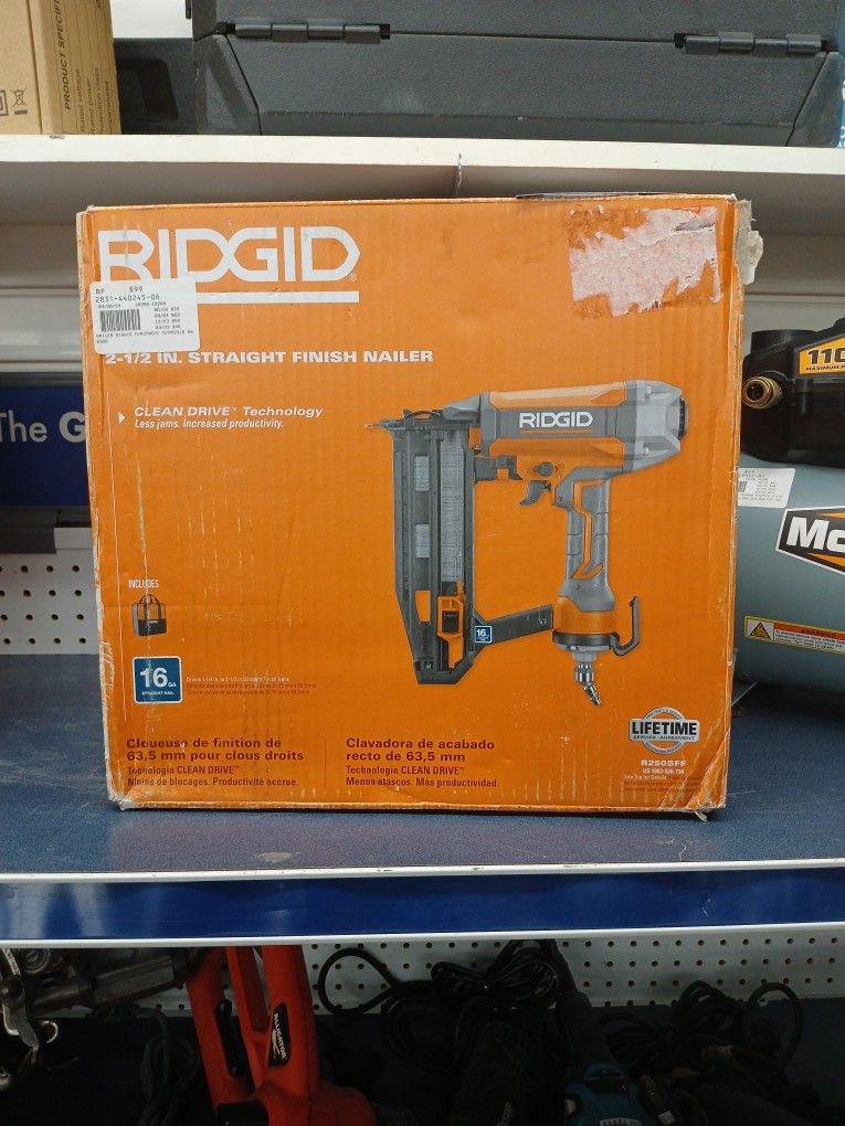 Ridgid Straight Finish Nailer 16GA