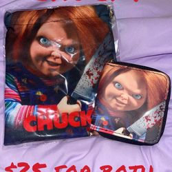 Chucky Small Wallet And Small Baggie