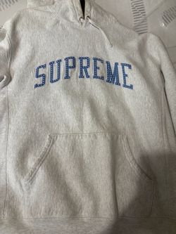 Supreme Arc Logo Hoodie Ash Grey