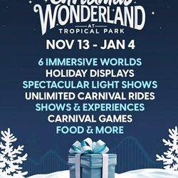 CHRISTMAS WONDERLAND TICKETS CHEAP