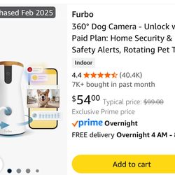 New Furbo Camera