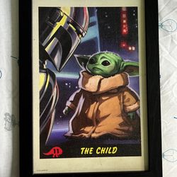 Baby Yoda Wall Art 