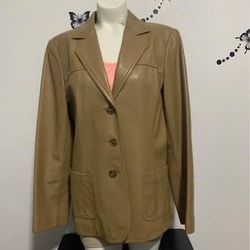 Women’s size  10 Talbot’s 100% leather jacket
