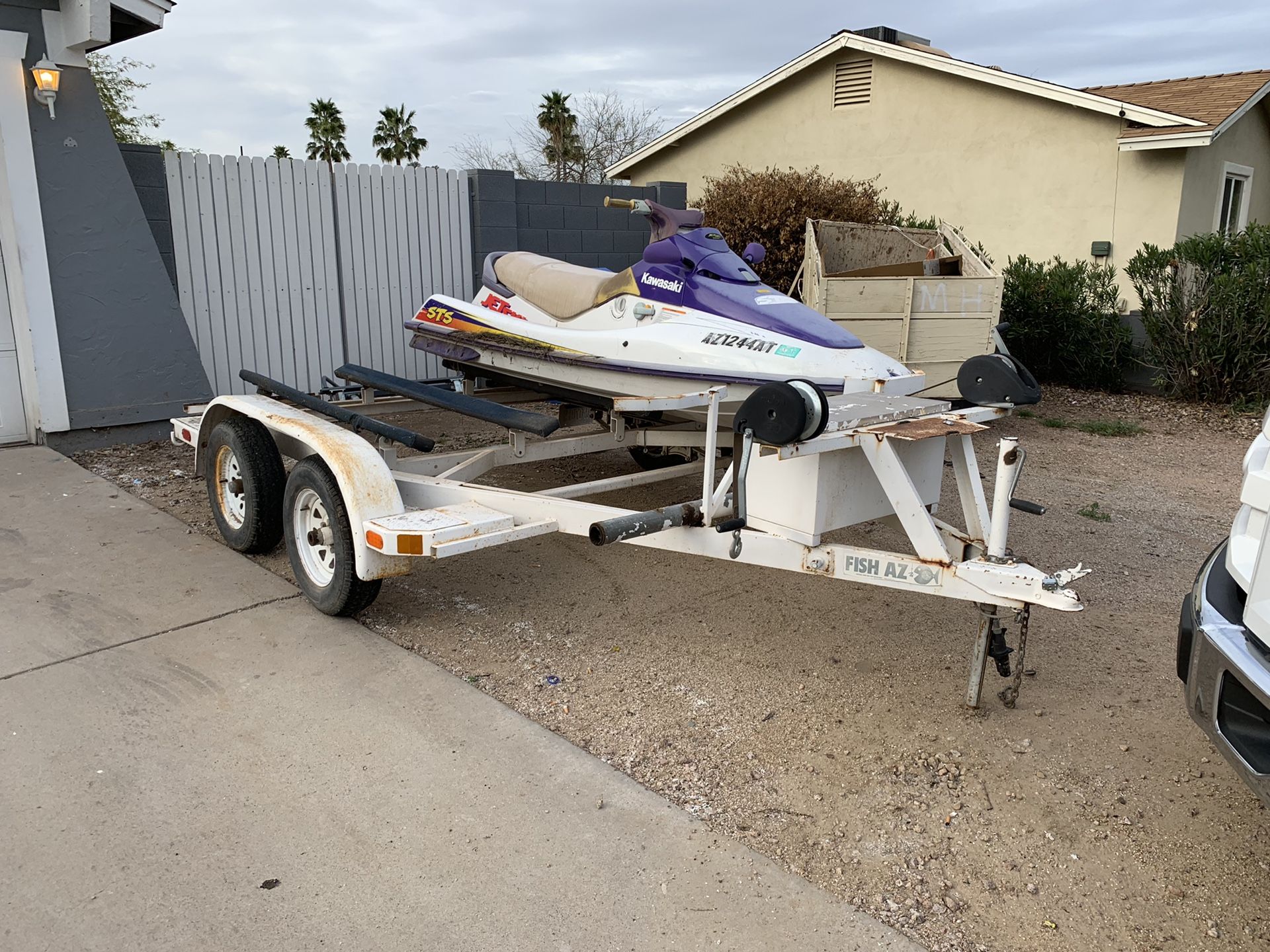 Super heavy duty dual axle jet ski trailer for Sale in Phoenix, AZ