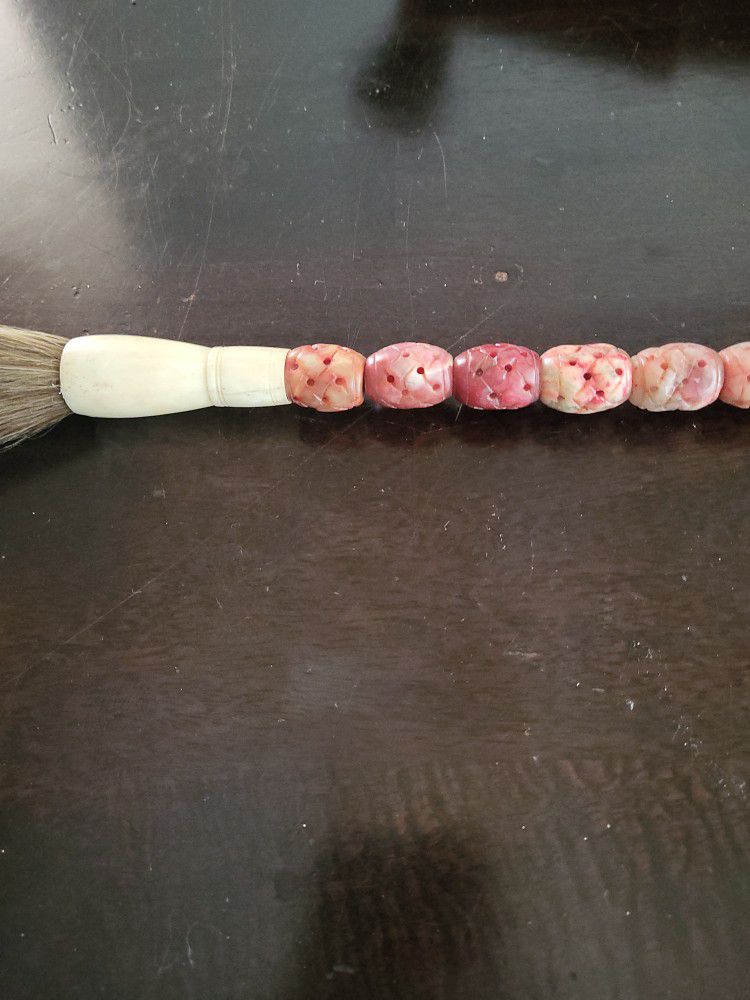 Red Coral Ivory Brush 