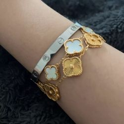 white gold cartier love bracelet w 4 diamonds 