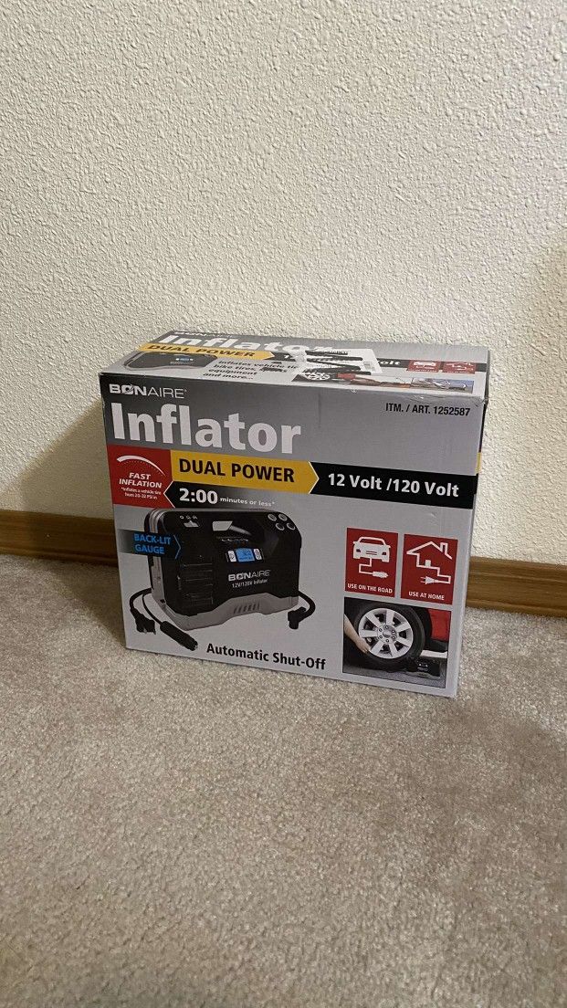 Bonaire Inflator Dual Power 12/120 Volt