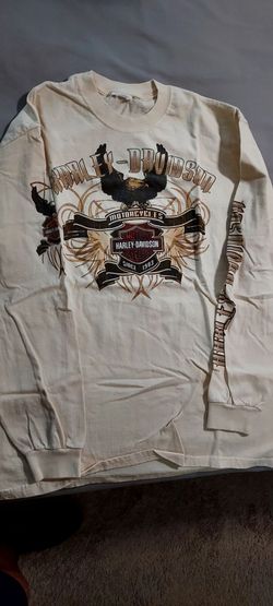 Harley Davidson mens shirt beige size large