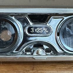 Vintage Stanley Folding Sport Glass 3x Green Compact Binoculars Made In Japan 