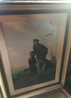 Looking out by Norman Rockwell