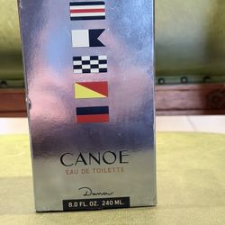 Vintage Canoe By Dana 8 Oz Bottle Eau De Toilette New In Box