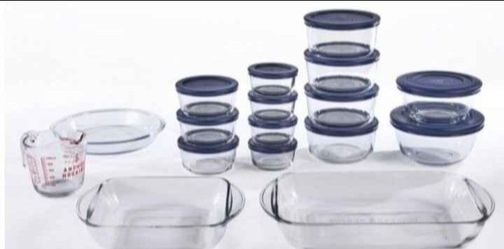 Brand New In Box 30pcs glass storage and bakeware set