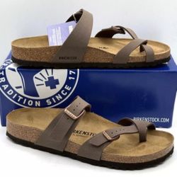 Birkenstock Mayari Birko-Flor Women’s Sandals Mocha Size 37