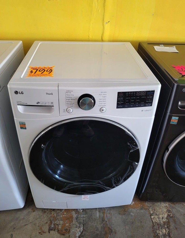 LG ThinQ Front Load Washer 5.0 Cubic Feet PREC