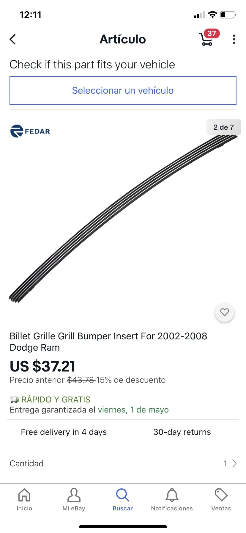 Parrilla para ram