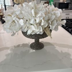 Floral Arrangement With Jeweled Vase
