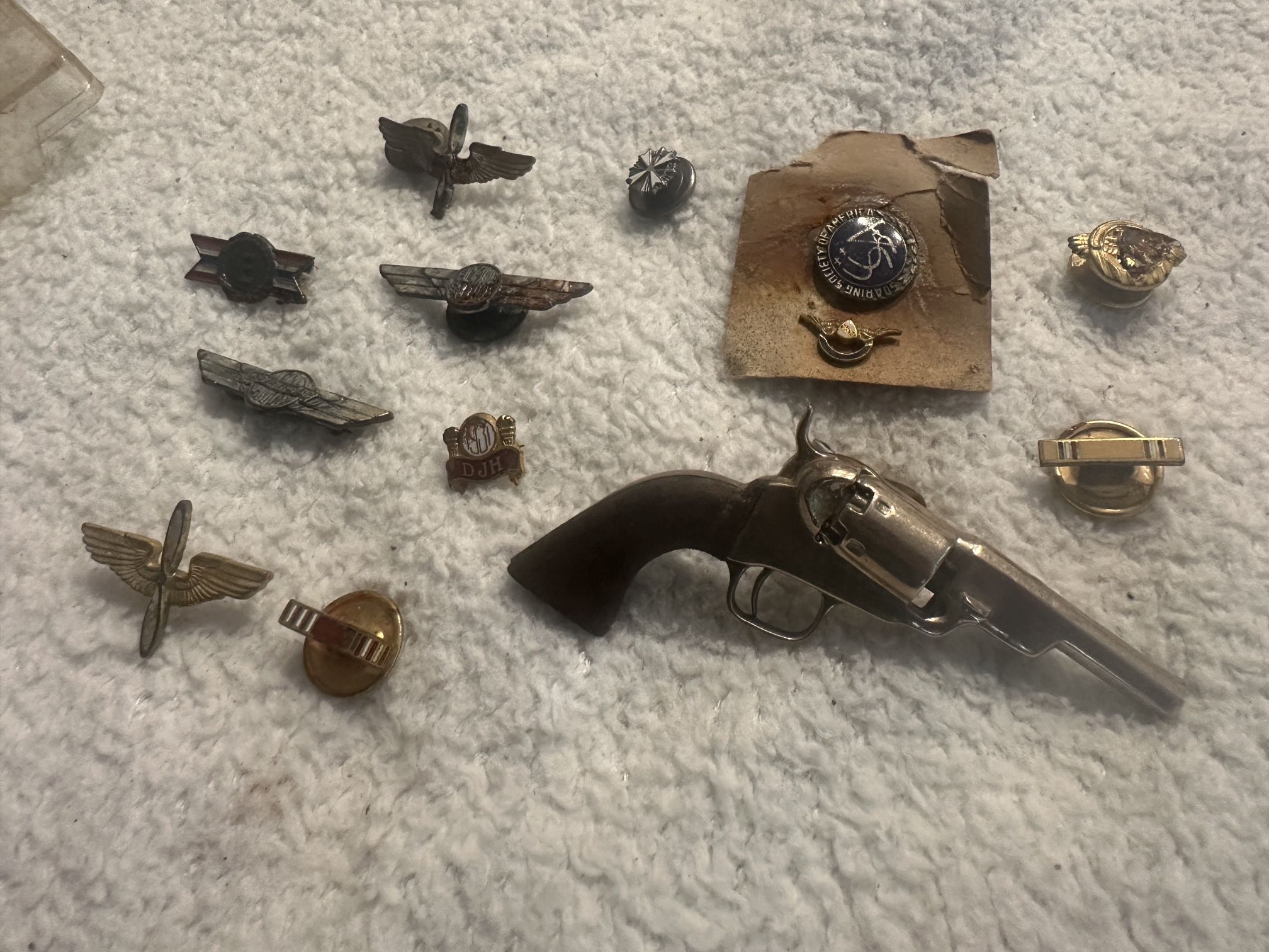 Grandfathers vintage pins