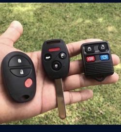 Llaves Keys Fobs Honda Cut And PROGRAMMED TOYOTA HONDA JEEP GM HONDA NISSAN INFINITI 