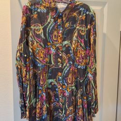 CINO 100 % Tunic Blouse Size L
