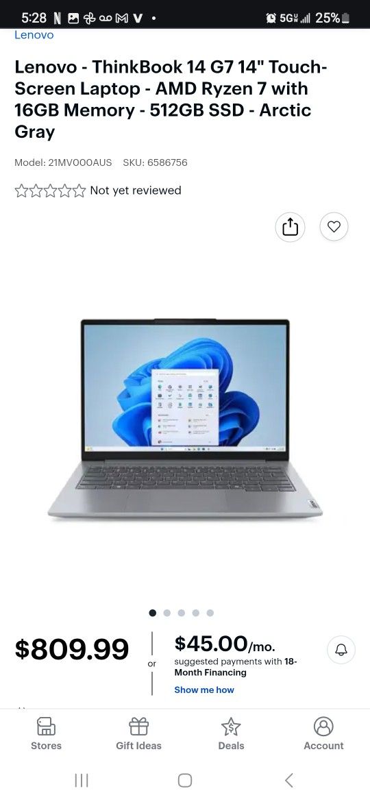 2024 Touchscreen Thinkbook 14 G7 IML