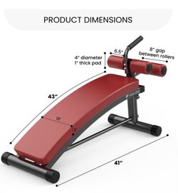 New abdominal workout bench