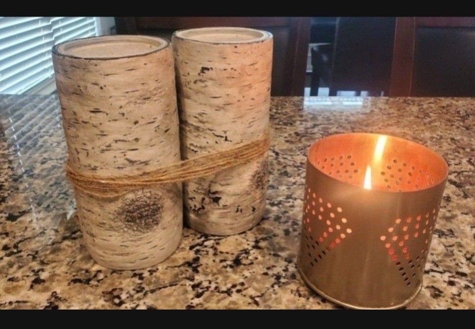 New Candle Holders - Two.  Open Box.

12 inch tall