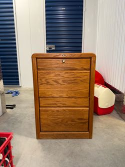 Wooden Filing Cabinet