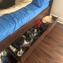 Full size bed Frame With mattress 