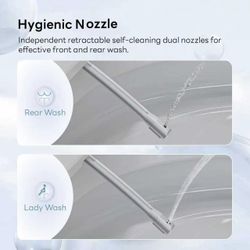 Wholesale and retail all-in-one elongated toilet with cleaning function, ADA comfortable seat height, foot flush,  1.0GPF Button  W10V