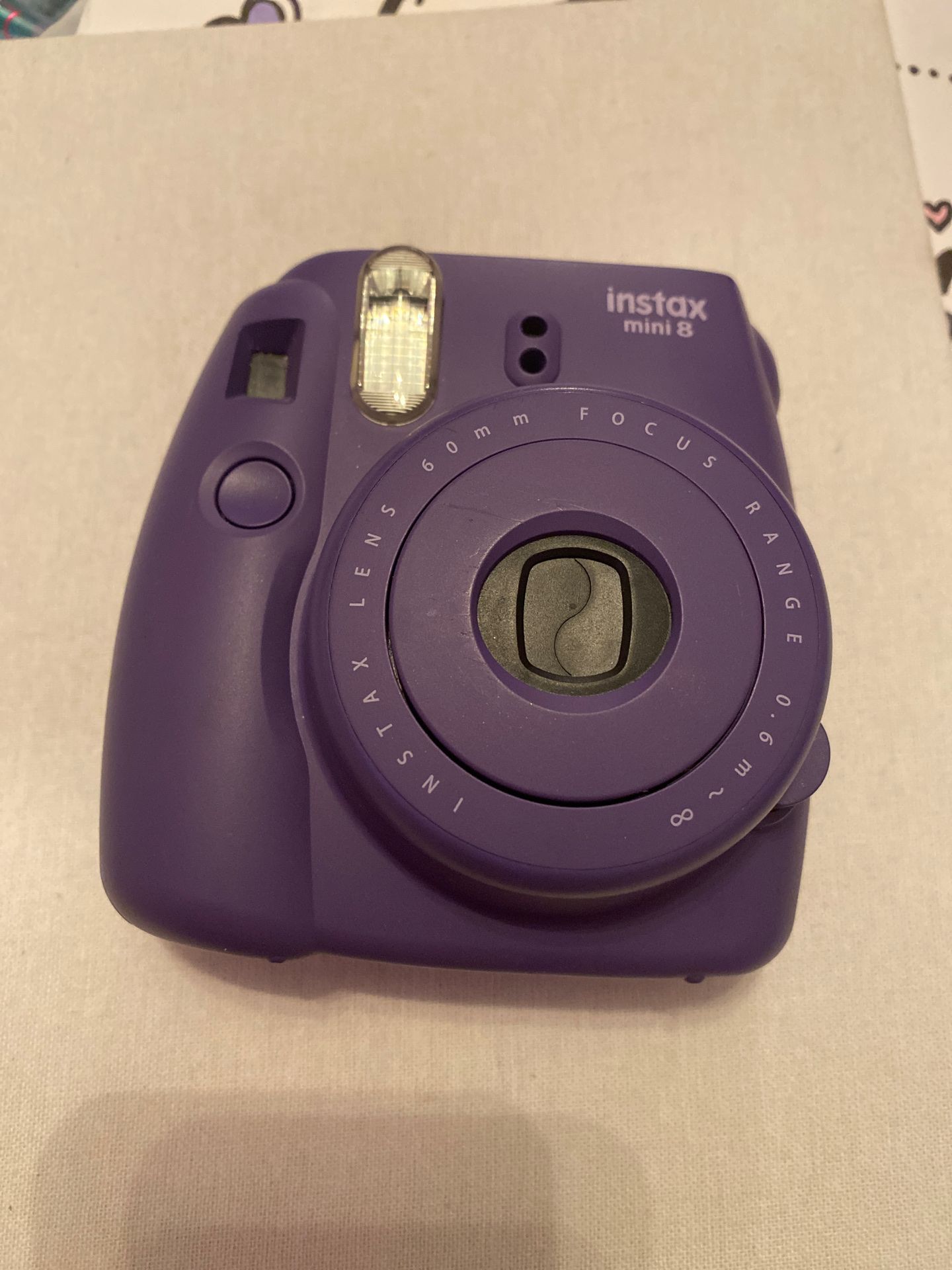 Instax mini 8 Polaroid camera purple