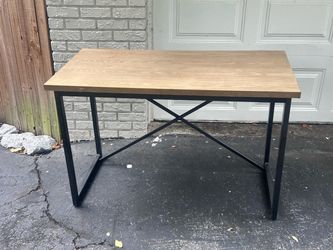 Rectangular Desk Height Table Steel & Composite Board