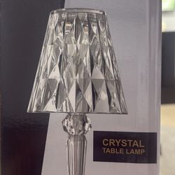 Rechargeable LED Acrylic Crystal Table Lamp