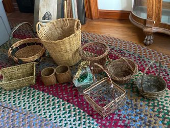 Assorted baskets. Prices very