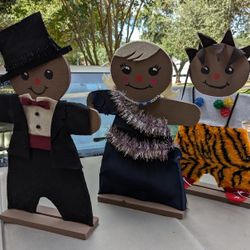 Wooden Gingerbread Man Cutouts