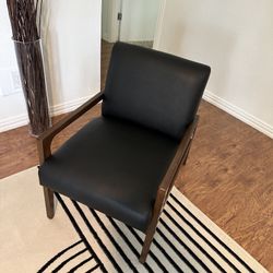 Black and Brown Accent Chair 