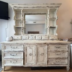 Antique Dresser & Hutch