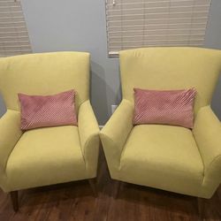 Upholstered Wingback Chairs