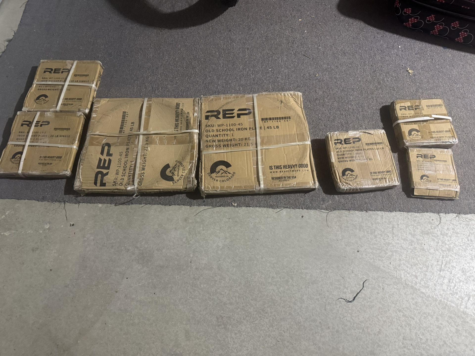 Rep Fitness - Old School Iron Plates | Brand New