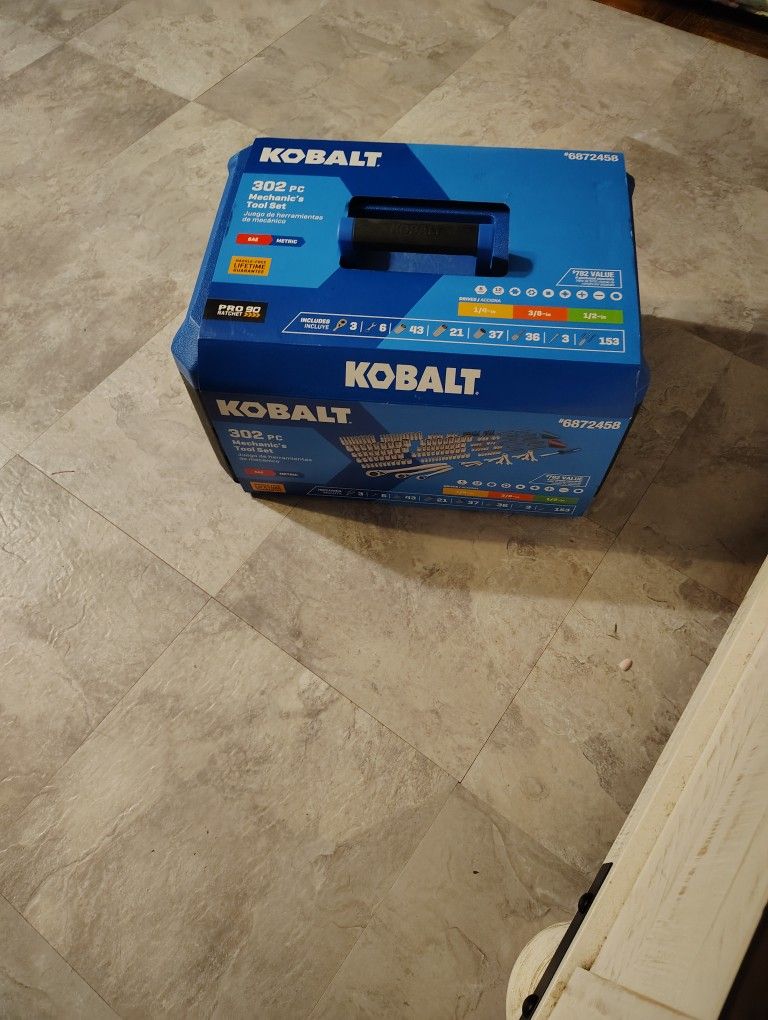 Kobalt 302 Mechanics Tool Set BRAND NEW