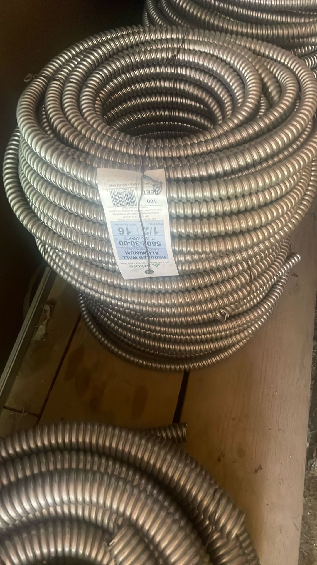 Aluminum Flex1/2” 100FT $75 Each One