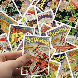 Aqua man Comic Book Stickers 40 Piece