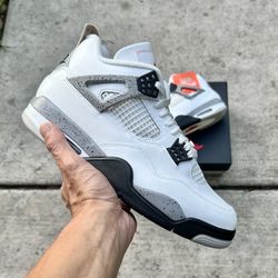 Jordan 4 White Cements 2025 Size 10