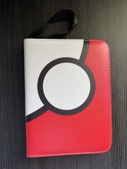 Red Card Binder 4-pocket 400 Cards Holder with 50 Removable Sleeves and 10 Single Sided Collector Protectors