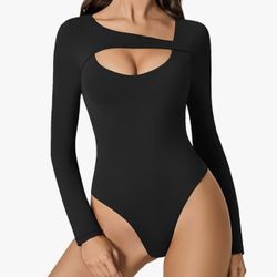 Women’s Long Sleeve Bodysuit – NEW WITH TAGS  Size: Small | Color: Black