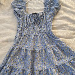 Medium  Blue Flower Dress 