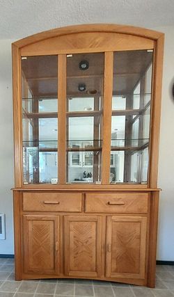 Oak Display cabinet