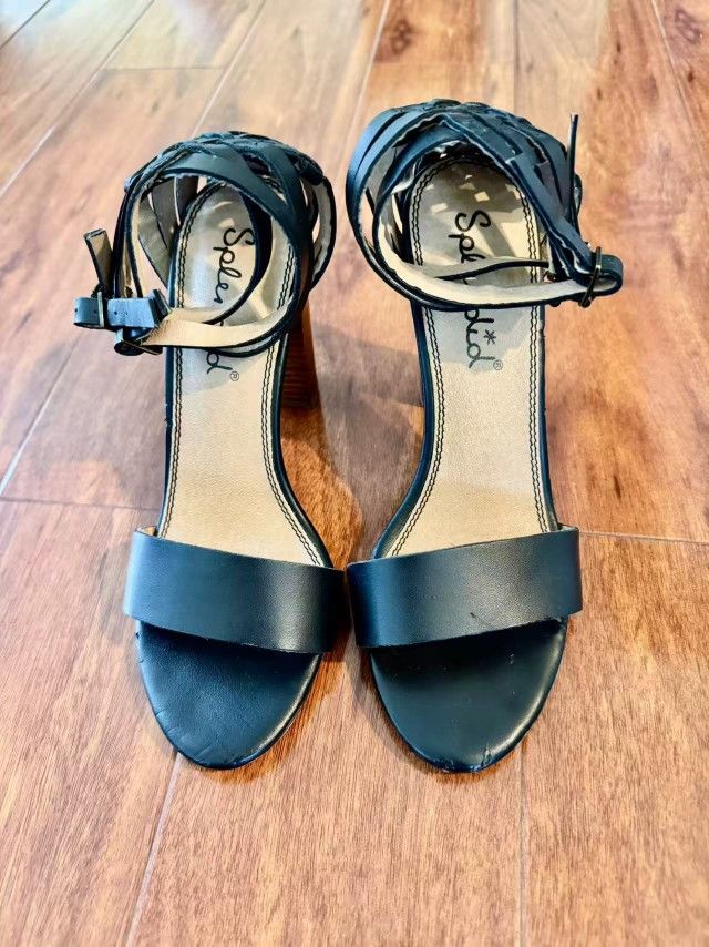 Splendid Brand Jena Black Block Heels